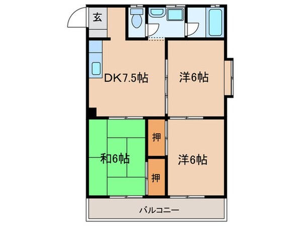 メゾン廣の物件間取画像